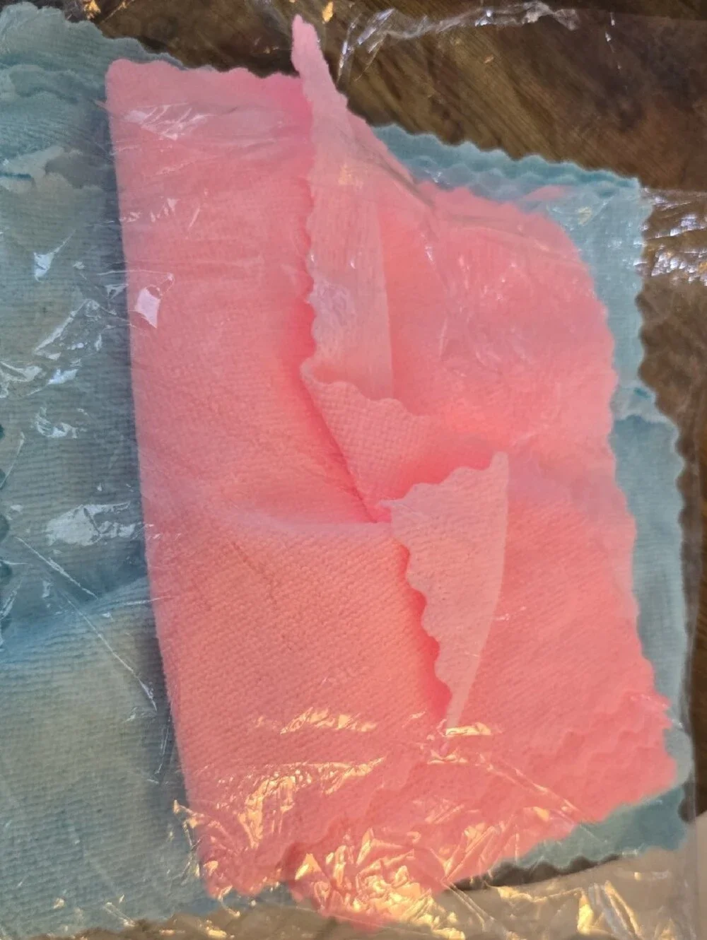 Pink And Blue Mirofiber